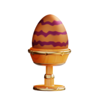 3d illustration of egg cup holder png