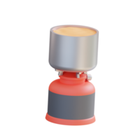 3d illustration of camping stove png