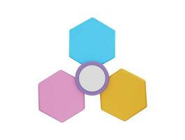 Infographic icon 3d rendering vector illustration