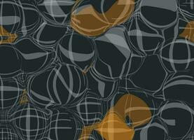 Abstract vector horizontal background in black and gray colors with orange blots. Blurred mesh, spots and stripes.
