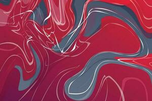 Abstract vector background with imitation of blurry paints and spots, blots and mixing of red and gray colors.