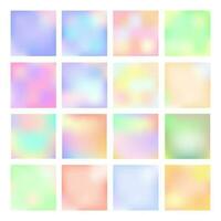 colorful modern gradient background set vector