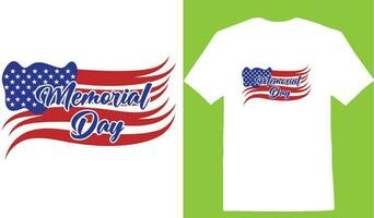 Memorial Day T-shirt vector