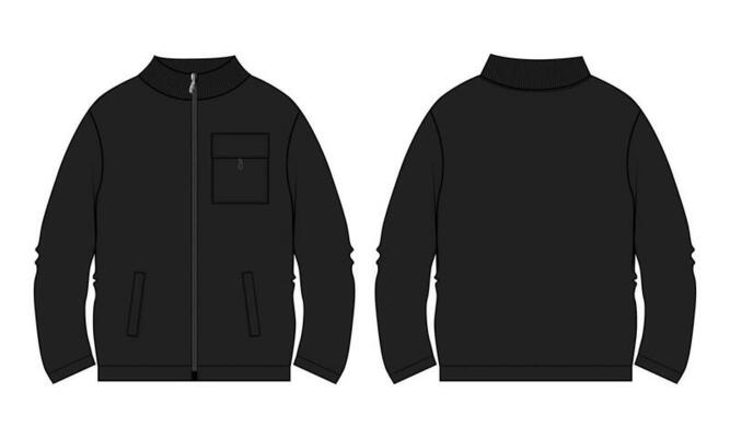 Bomber Jacket Mockup Vector Art, Icons, and Graphics for Free Download