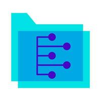 Files server database folder document blue icon vector illustration