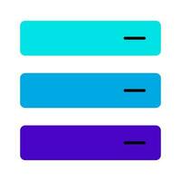 option menu user interface button blue icon vector illustration