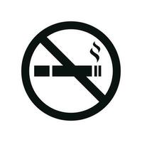No smoking icon symbol isolated on white background vector