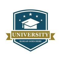 University logo design vector illustration