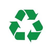 Recycling icon isolated on a white background vector