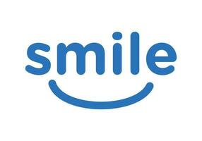 sonrisa logo diseño vector ilustración