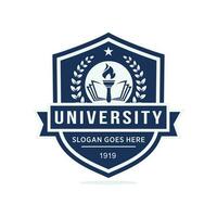 University logo design vector illustration