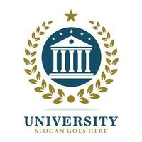 University logo design vector illustration