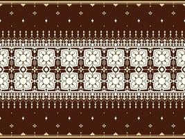 geometric and flower ethnic fabric pattern for cloth carpet wallpaper background wrapping etc. vector