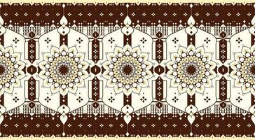 geometric and mandala ethnic fabric pattern for cloth carpet wallpaper background wrapping etc. vector