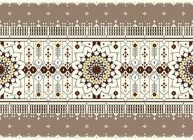 geometric and mandala ethnic fabric pattern for cloth carpet wallpaper background wrapping etc. vector