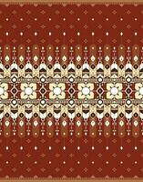 geometric and flower ethnic fabric pattern for cloth carpet wallpaper background wrapping etc. vector