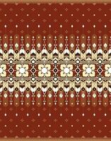 geometric and flower ethnic fabric pattern for cloth carpet wallpaper background wrapping etc. vector