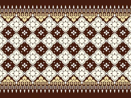 geometric and flower ethnic fabric pattern for cloth carpet wallpaper background wrapping etc.