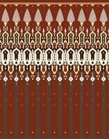 geometric ethnic fabric pattern for cloth carpet wallpaper background wrapping etc. vector