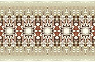 geometric and mandala ethnic fabric pattern for cloth carpet wallpaper background wrapping etc. vector