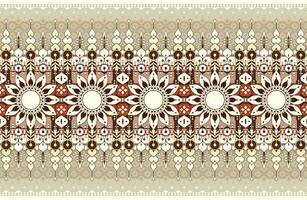 geometric and mandala ethnic fabric pattern for cloth carpet wallpaper background wrapping etc. vector