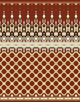 geometric ethnic fabric pattern for cloth carpet wallpaper background wrapping etc. vector