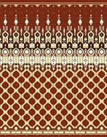 geometric ethnic fabric pattern for cloth carpet wallpaper background wrapping etc. vector