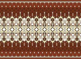 geometric and flower ethnic fabric pattern for cloth carpet wallpaper background wrapping etc. vector