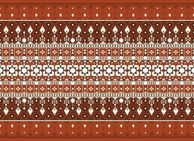 geometric and flower ethnic fabric pattern for cloth carpet wallpaper background wrapping etc. vector