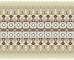 geometric and flower ethnic fabric pattern for cloth carpet wallpaper background wrapping etc. vector