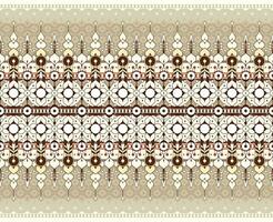 geometric and flower ethnic fabric pattern for cloth carpet wallpaper background wrapping etc. vector