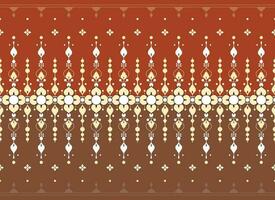 geometric and flower ethnic fabric pattern for cloth carpet wallpaper background wrapping etc. vector