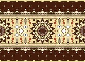 geometric and mandala ethnic fabric pattern for cloth carpet wallpaper background wrapping etc. vector