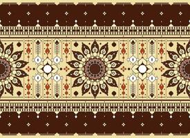 geometric and mandala ethnic fabric pattern for cloth carpet wallpaper background wrapping etc. vector