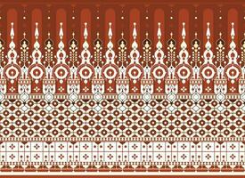 geometric ethnic fabric pattern for cloth carpet wallpaper background wrapping etc. vector
