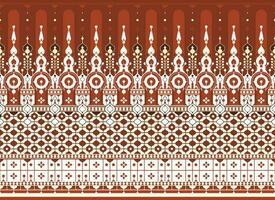 geometric ethnic fabric pattern for cloth carpet wallpaper background wrapping etc. vector