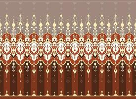geometric ethnic fabric pattern for cloth carpet wallpaper background wrapping etc. vector