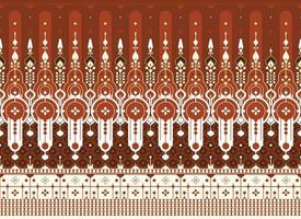 geometric ethnic fabric pattern for cloth carpet wallpaper background wrapping etc. vector