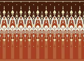 geometric ethnic fabric pattern for cloth carpet wallpaper background wrapping etc. vector