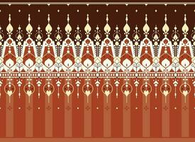 geometric ethnic fabric pattern for cloth carpet wallpaper background wrapping etc. vector