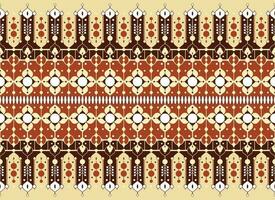 geometric and flower ethnic fabric pattern for cloth carpet wallpaper background wrapping etc. vector