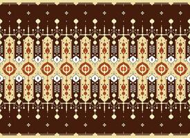 geometric ethnic fabric pattern for cloth carpet wallpaper background wrapping etc. vector