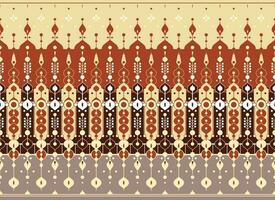 geometric ethnic fabric pattern for cloth carpet wallpaper background wrapping etc. vector