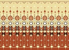 geometric and flower ethnic fabric pattern for cloth carpet wallpaper background wrapping etc. vector