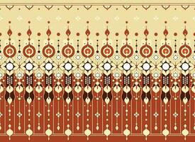 geometric and flower ethnic fabric pattern for cloth carpet wallpaper background wrapping etc. vector