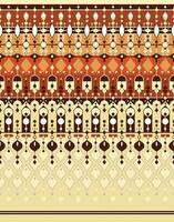 geometric ethnic fabric pattern for cloth carpet wallpaper background wrapping etc. vector