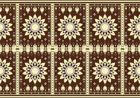 geometric and mandala ethnic fabric pattern for cloth carpet wallpaper background wrapping etc. vector