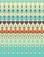 geometric ethnic fabric pattern for cloth carpet wallpaper background wrapping etc. vector
