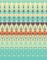 geometric ethnic fabric pattern for cloth carpet wallpaper background wrapping etc. vector