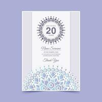 soft abstract pattern birthday invitation design vector